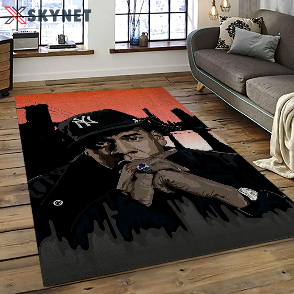 Jay-z rapper hiphop music retangle carpet area rug home decor best gift for fan and friends jz18 Rectangle Rug