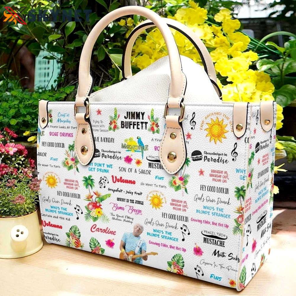 Jimmy buffett leather handbag  gift for women 2970 Women Leather Hand Bag