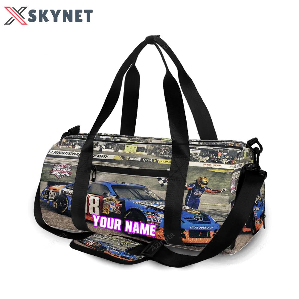 Joe gibbs racing car9 personalized name travel bag gym bag 1866 Travel Bag