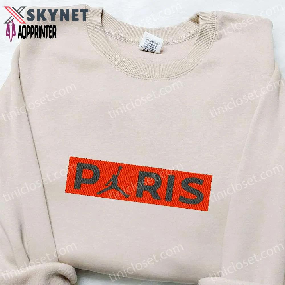 Jordan paris x nike embroidered shirt: best nike-inspired t-shirt perfect family gift Embroidered Shirt