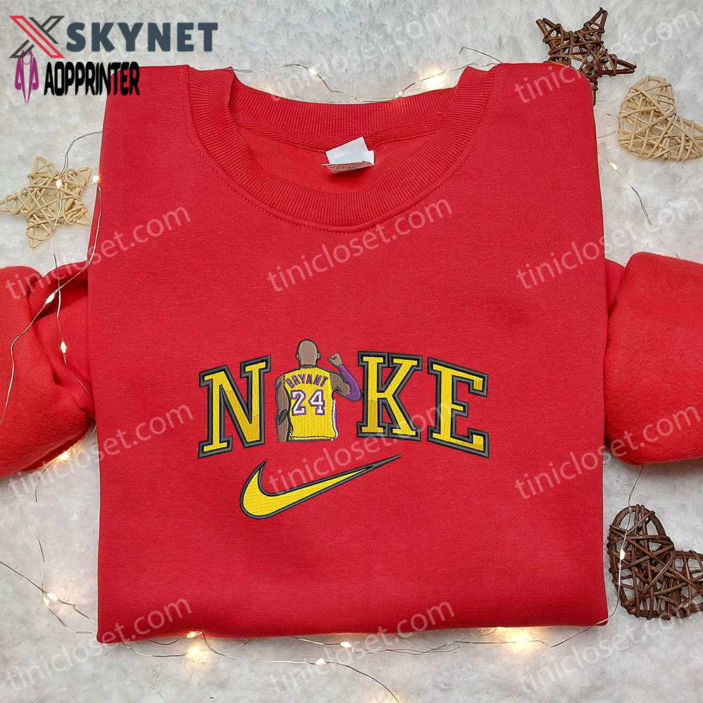 Kobe bryant x nike nba sport embroidered tshirt – nike inspired shirt perfect family gift Embroidered Shirt
