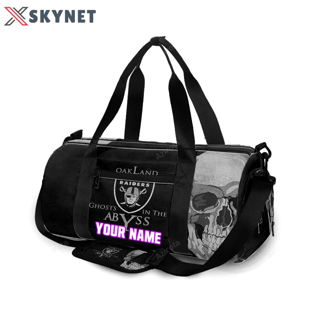Las vegas raiders ghosts in the abyss personalized name travel bag gym bag 2055 Travel Bag