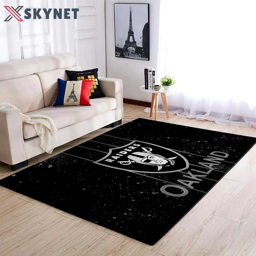 Las vegas raiders home decor nfl team logo carpet rug living room 2003271 Rectangle Rug