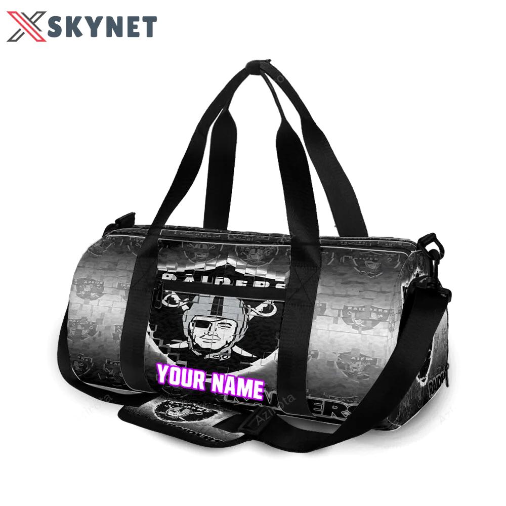 Las vegas raiders logo art6 personalized name travel bag gym bag 781 Travel Bag