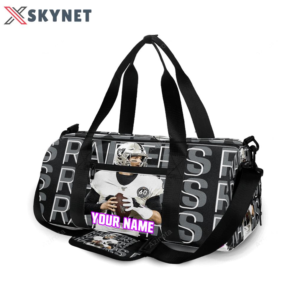 Las vegas raiders player 12 personalized name travel bag gym bag 931 Travel Bag