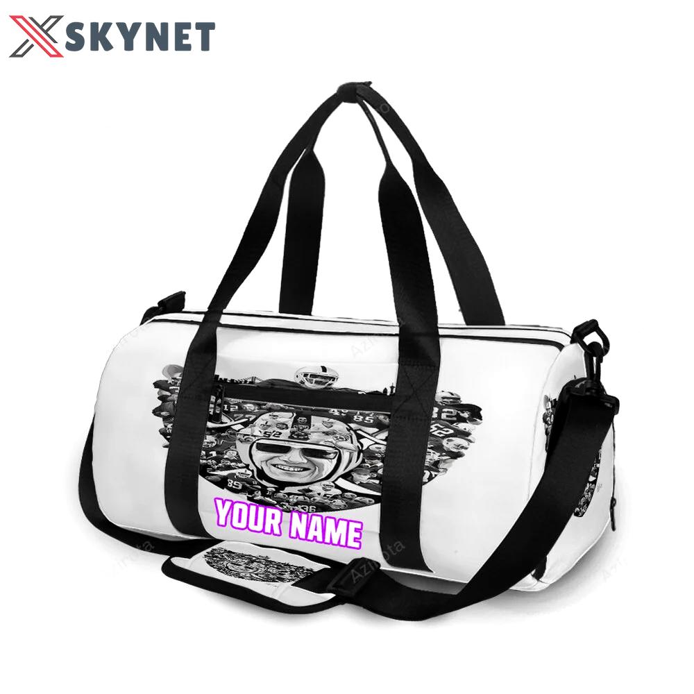 Las vegas raiders team winning2 personalized name travel bag gym bag 1708 Travel Bag