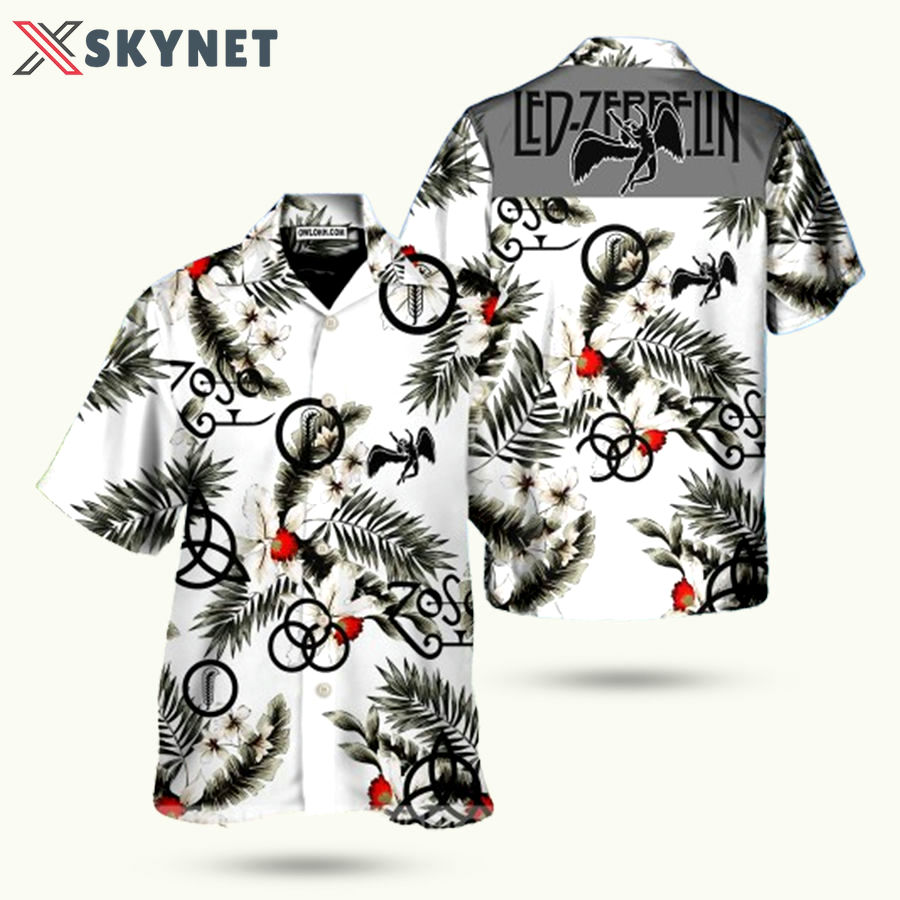 Led zeppelin tropical hawaiian shirt Hawaii Shirt Shorts & Flip Flops