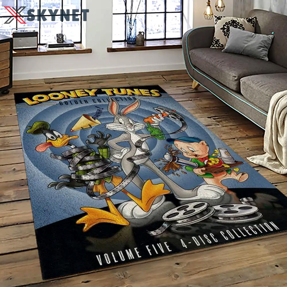 Looney tunes characters cartoon movie carpet rectangle area rug for living room bedroom decor lt35 Rectangle Rug