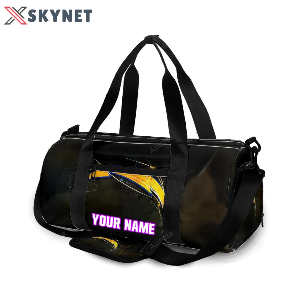 Los angeles chargers emblem v11 personalized name travel bag gym bag 1557 Travel Bag
