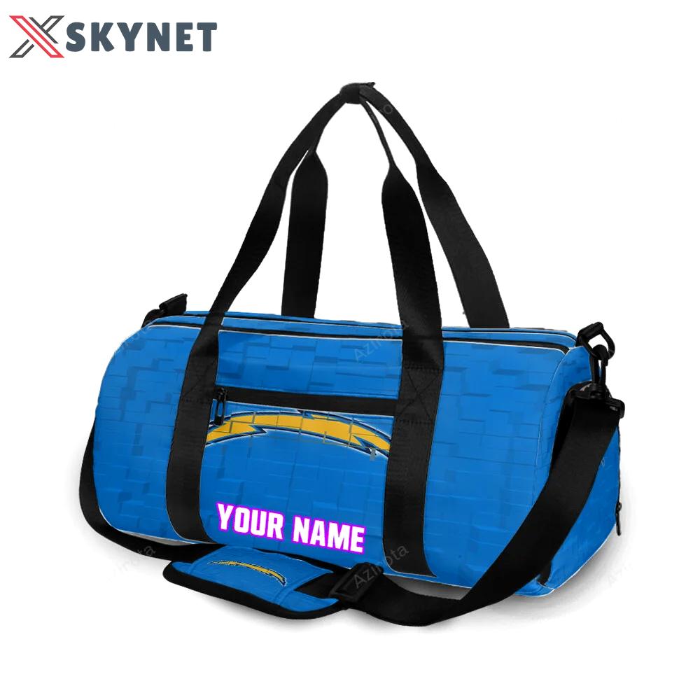 Los angeles chargers emblem v27 personalized name travel bag gym bag 1271 Travel Bag