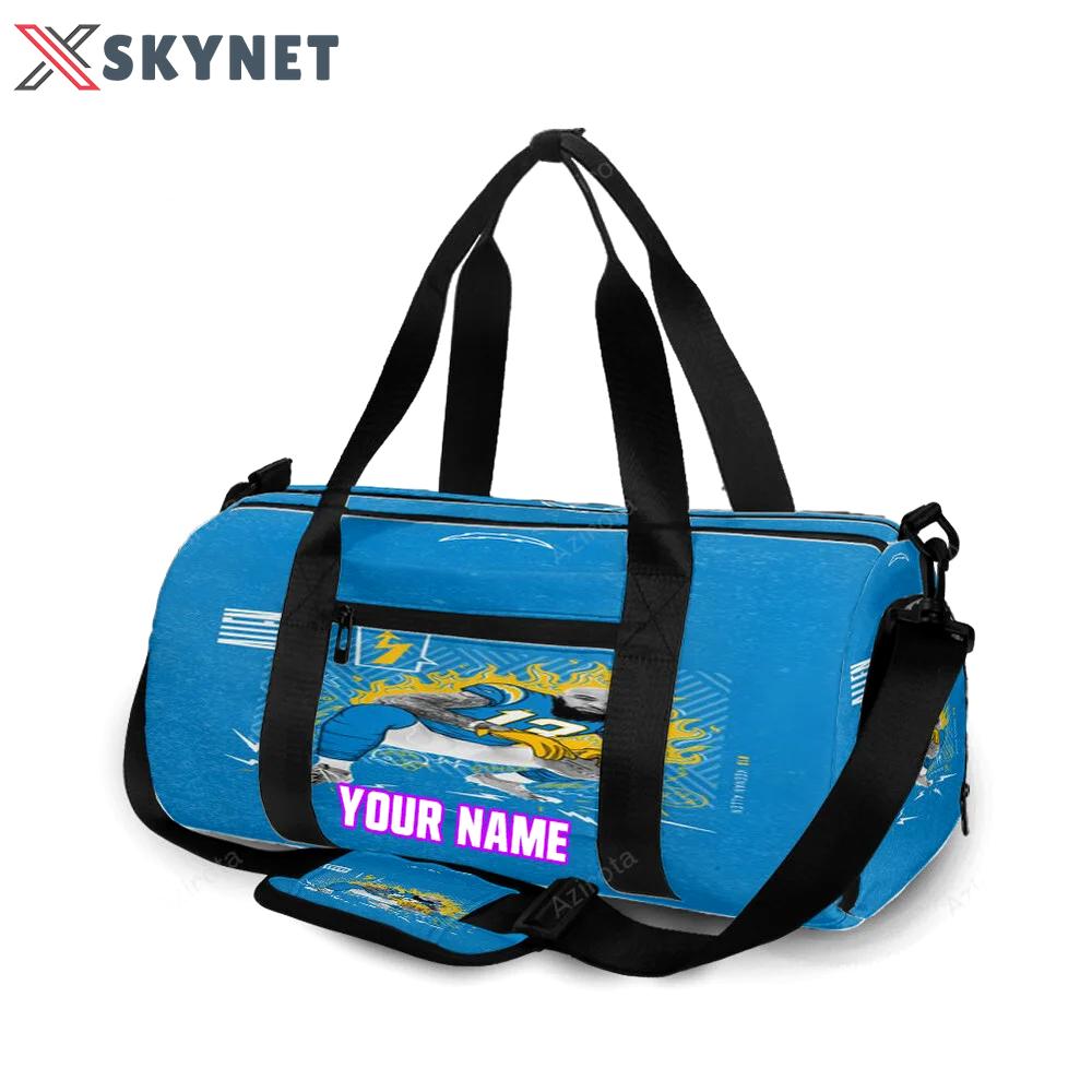 Los angeles chargers keenan allen2 personalized name travel bag gym bag 508 Travel Bag