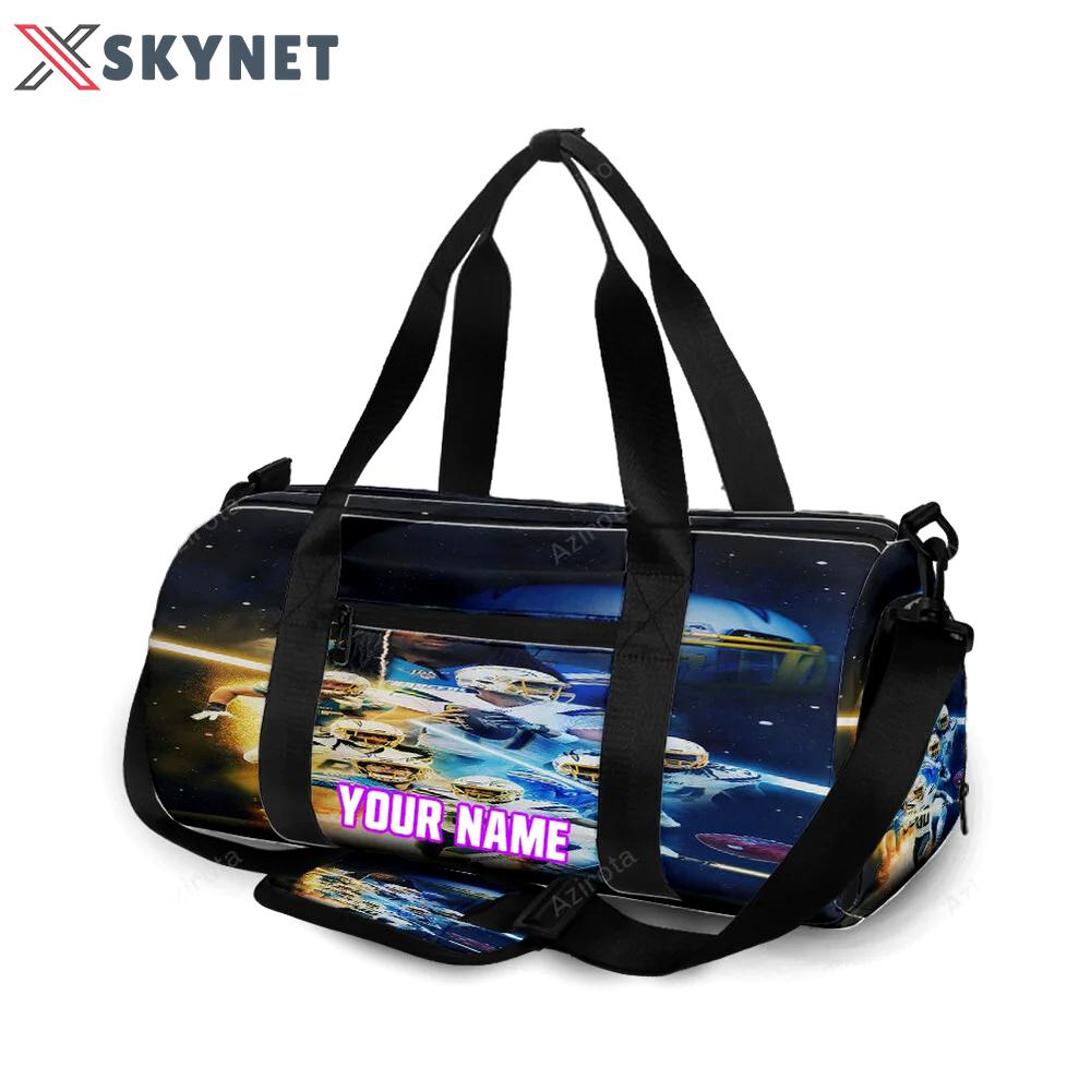 Los angeles chargers team v4 personalized name travel bag gym bag 1257 Travel Bag