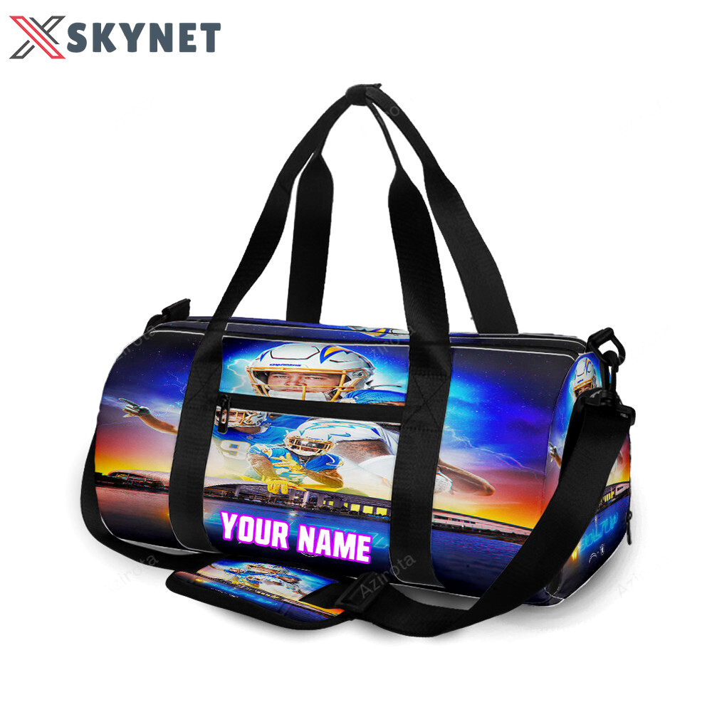 Los angeles chargers this is the way v5 personalized name travel bag gym bag 1554 Travel Bag
