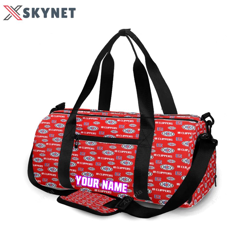 Los angeles clippers logo3 personalized name travel bag gym bag 1675 Travel Bag