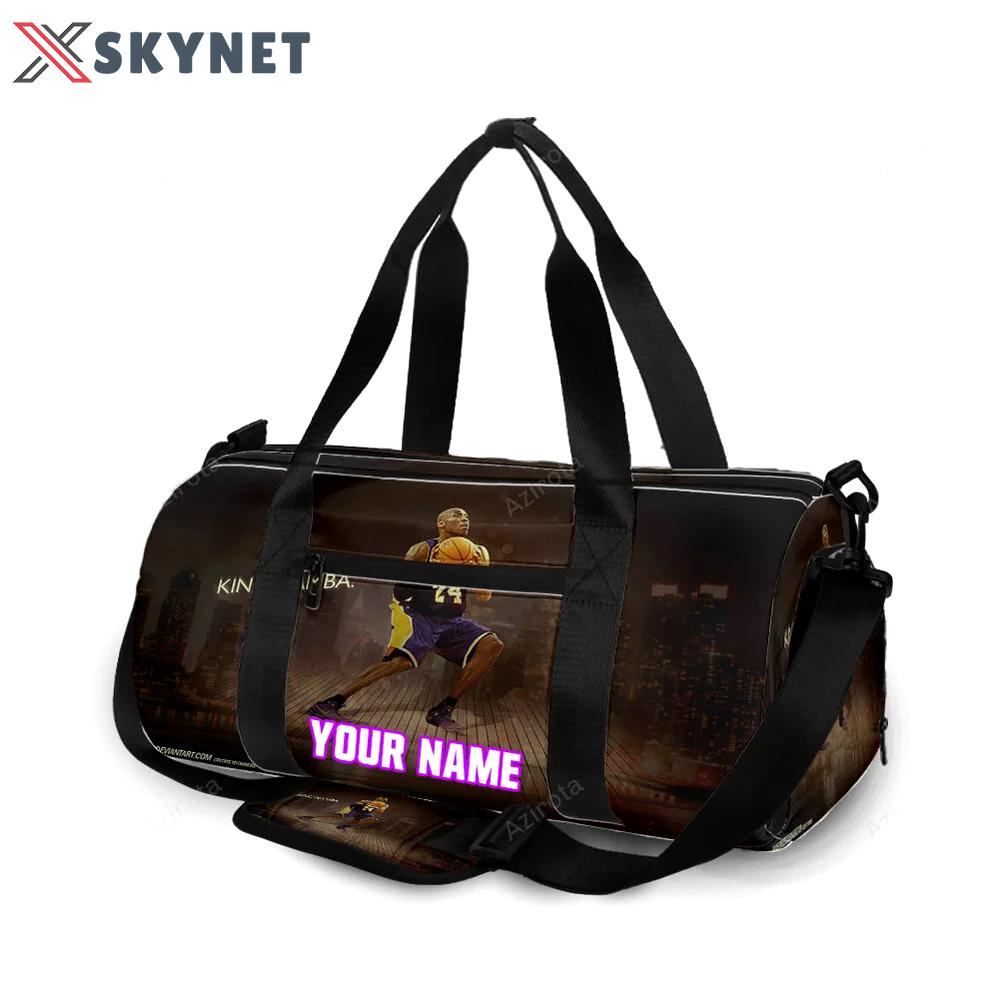 Los angeles lakers 24 kobe bryant king mamba personalized name travel bag gym bag 1606 Travel Bag