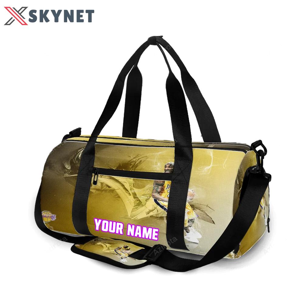 Los angeles lakers 24 kobe bryant v12 personalized name travel bag gym bag 1829 Travel Bag