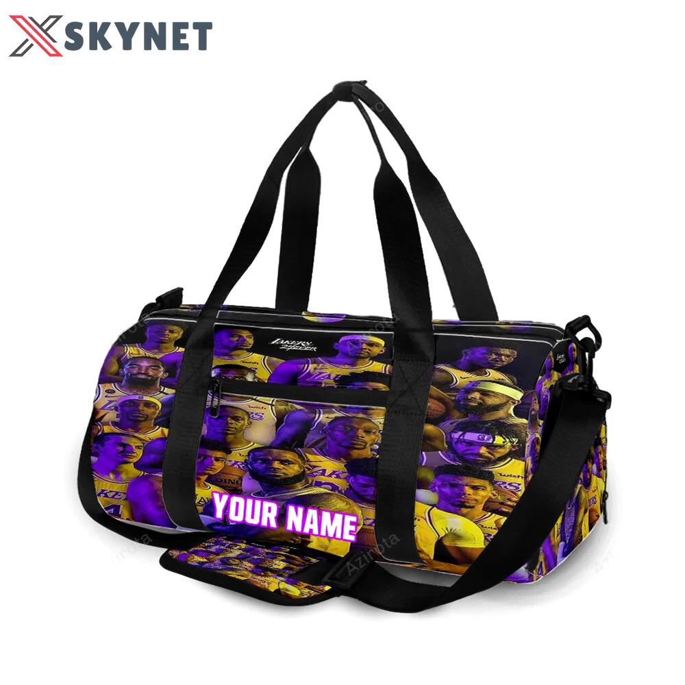Los angeles lakers players v15 personalized name travel bag gym bag 1955 Travel Bag