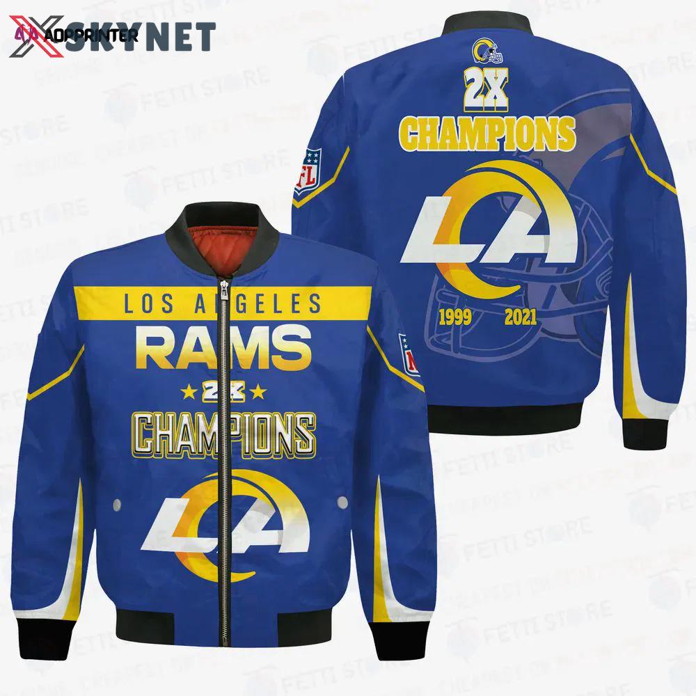 Los angeles rams 2x super bowl champions unisex bomber jacket Bomber Jacket