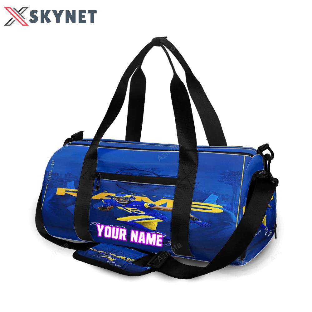 Los angeles rams bobby wagner1 personalized name travel bag gym bag 1673 Travel Bag