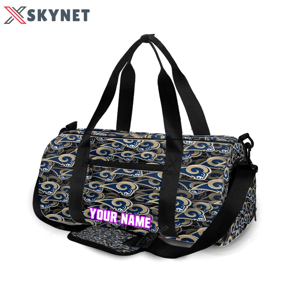 Los angeles rams2 personalized name travel bag gym bag 658 Travel Bag
