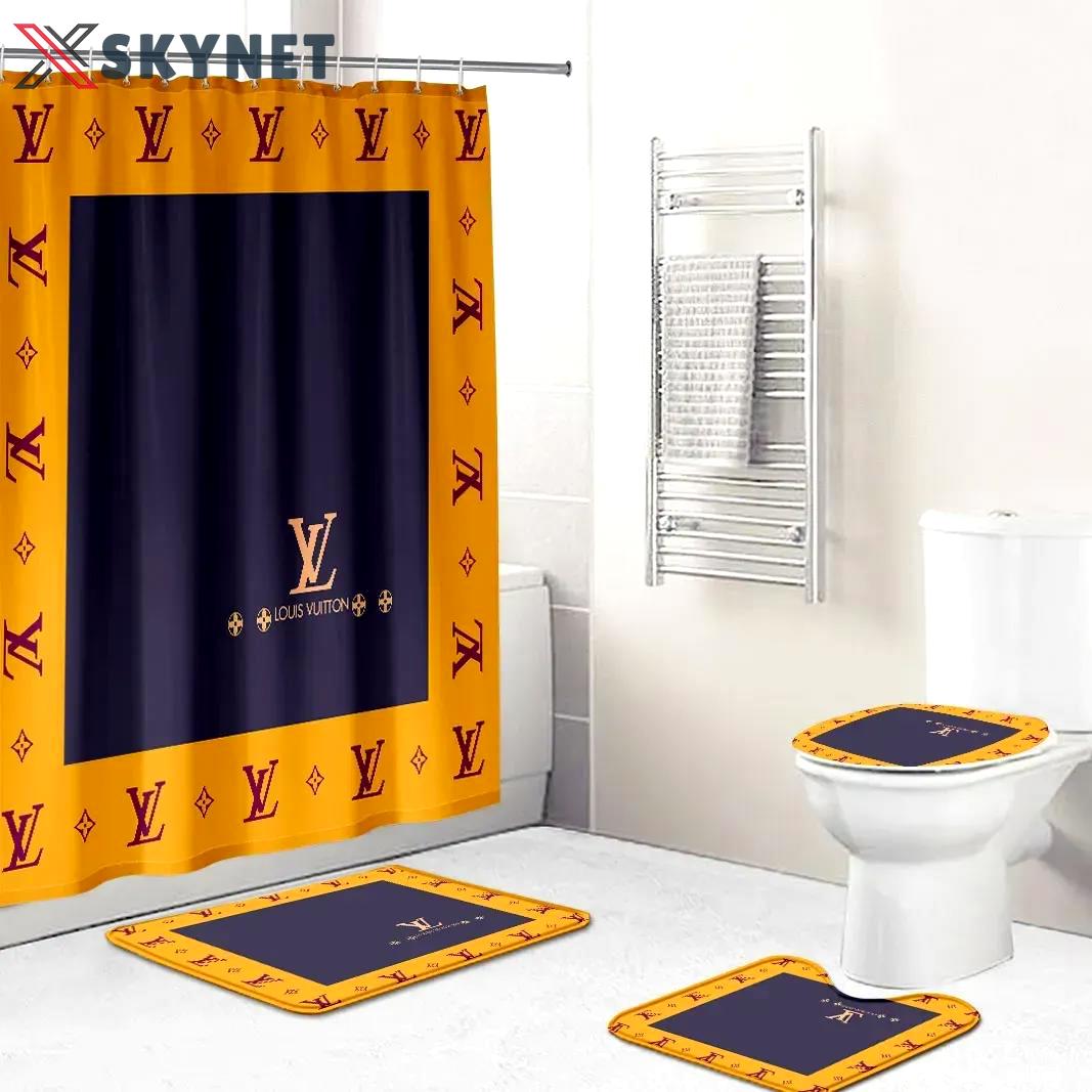 Louis vuitton bath mat luxury fashion brand hypebeast bathroom sets home decor Bathroom Set