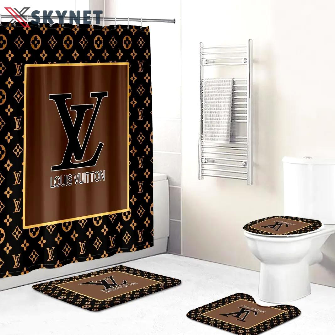 Louis vuitton bathroom set bath mat luxury fashion brand hypebeast home decor Bathroom Set