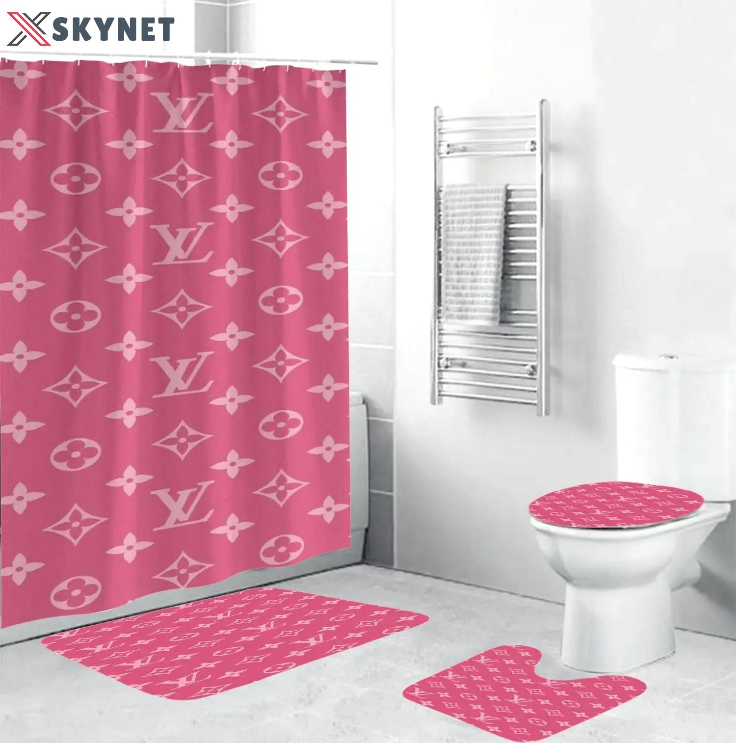 Louis vuitton bathroom set home decor luxury fashion brand hypebeast bath mat Bathroom Set