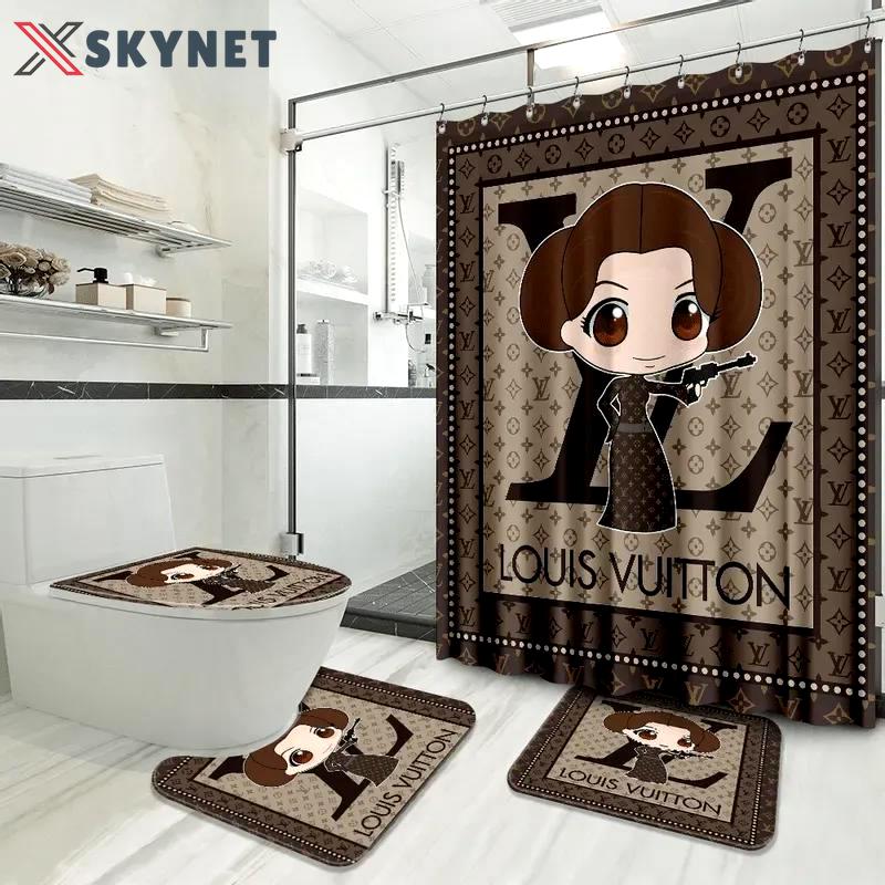 Louis vuitton bathroom set hypebeast luxury fashion brand bath mat home decor Bathroom Set