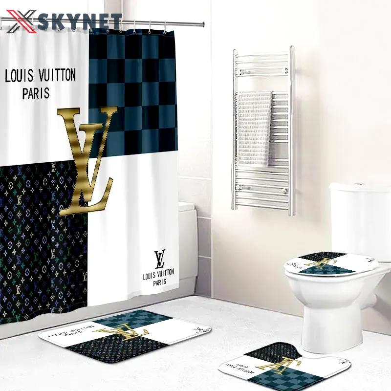 Louis vuitton bathroom sets home decor luxury fashion brand bath mat hypebeast Bathroom Set