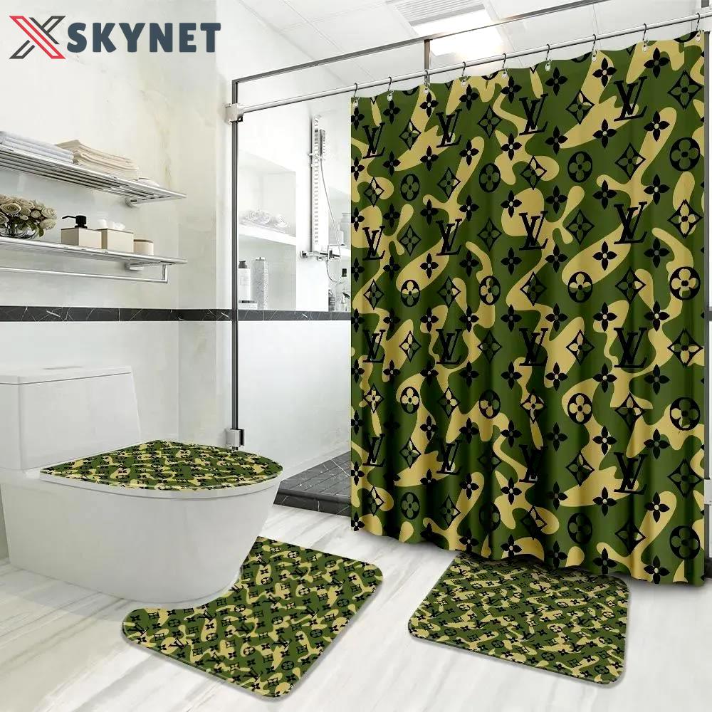 Louis vuitton bathroom sets hypebeast bath mat home decor luxury fashion brand Bathroom Set