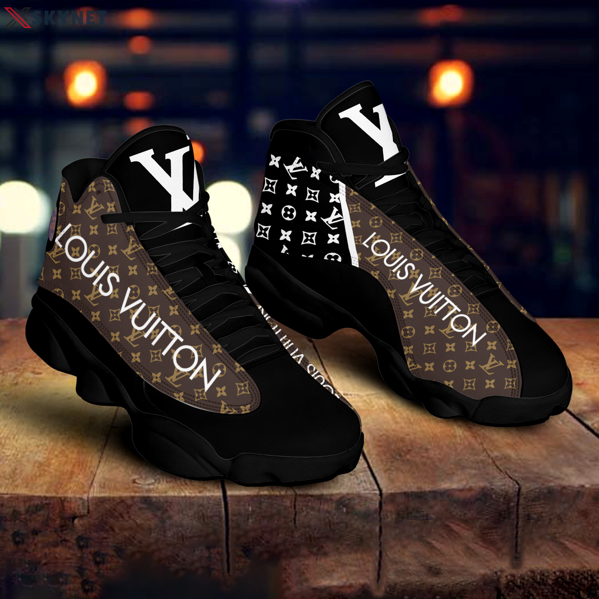 Louis vuitton black browns best louis vuitton l-jd13 Air Jordan 13 Gifts For Men Women For Fans Sneakers Shoes Full Size