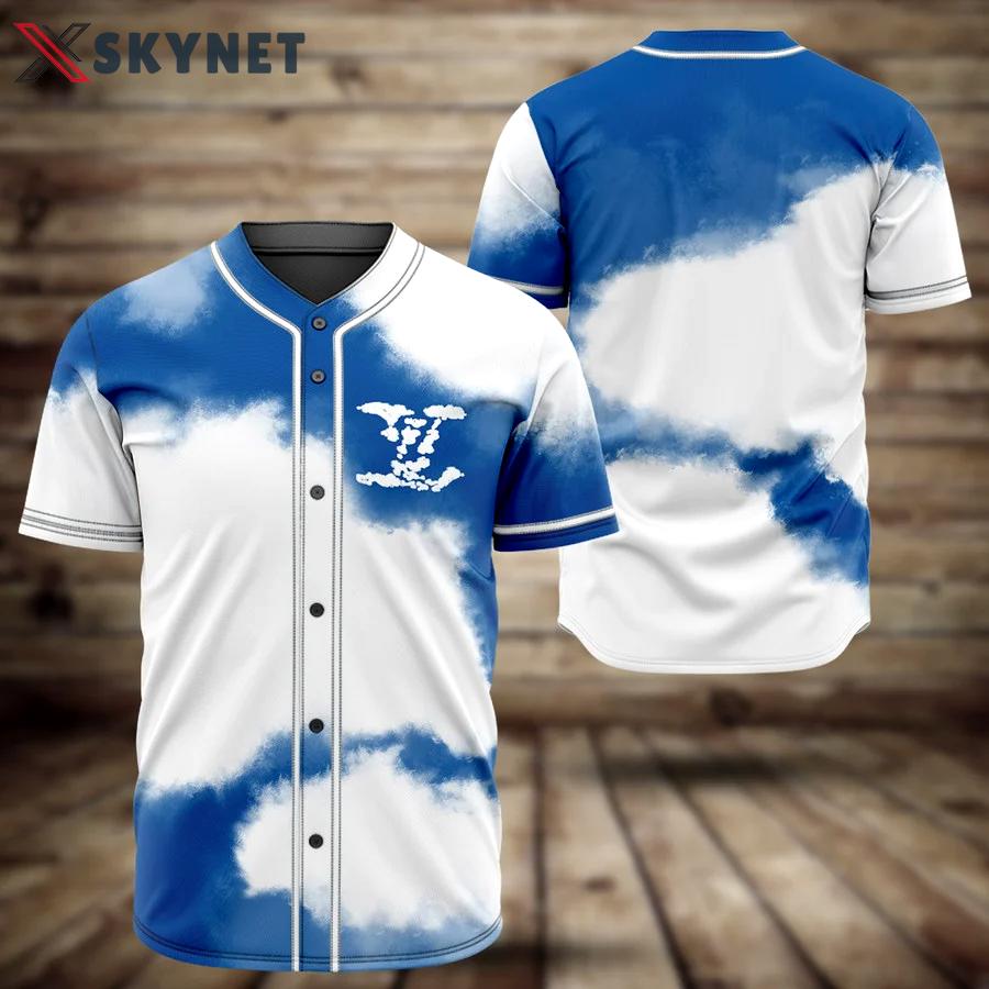 Louis vuitton blue baseball jersey shirt lv luxury clothing clothes sport for men women hot 2023 Baseball Jersey Shirt