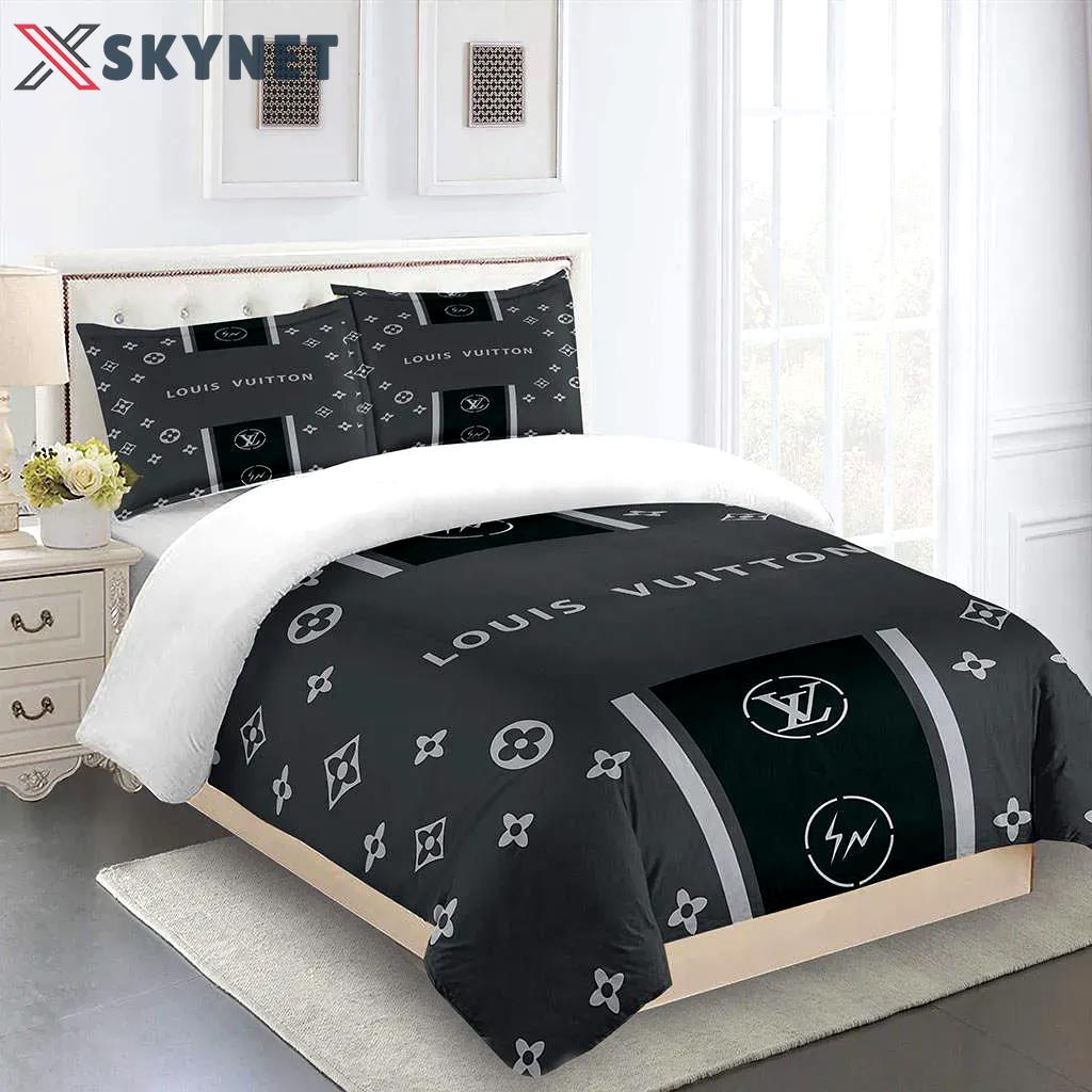 Louis vuitton fashion logo limited luxury brand bedding set  home decorations 19 Bedding Sets