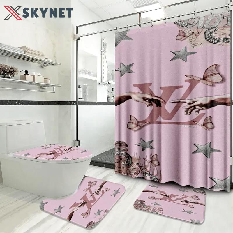 Louis vuitton home decor hypebeast bath mat luxury fashion brand bathroom sets Bathroom Set
