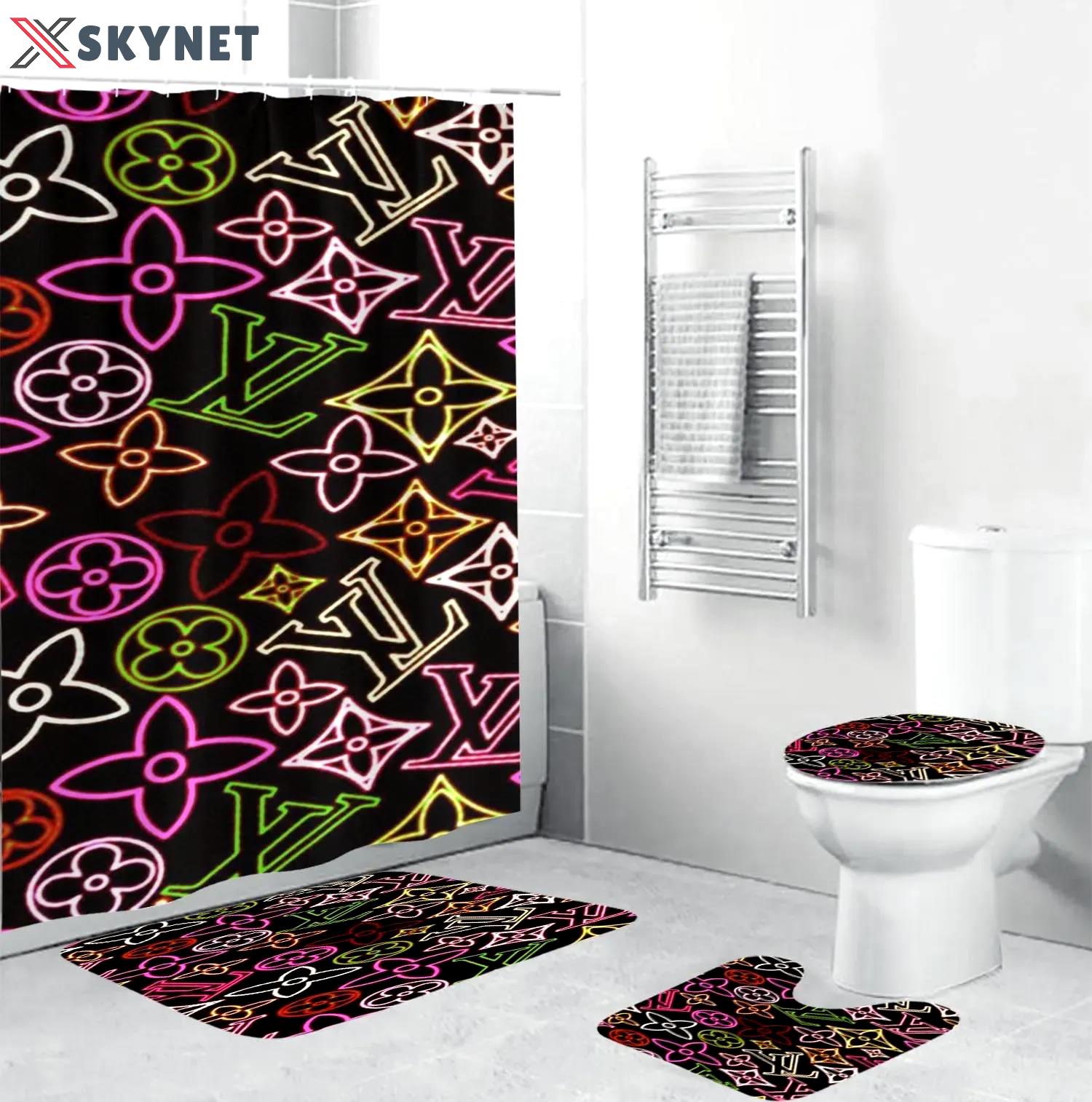Louis vuitton home decor hypebeast luxury fashion brand bathroom sets bath mat Bathroom Set