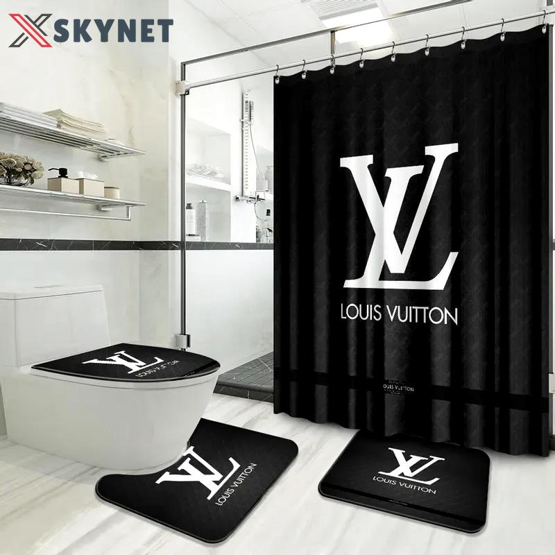 Louis vuitton hypebeast bath mat luxury fashion brand home decor bathroom sets Bathroom Set