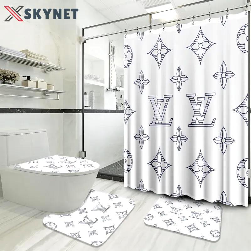 Louis vuitton luxury fashion brand bathroom sets bath mat home decor hypebeast Bathroom Set
