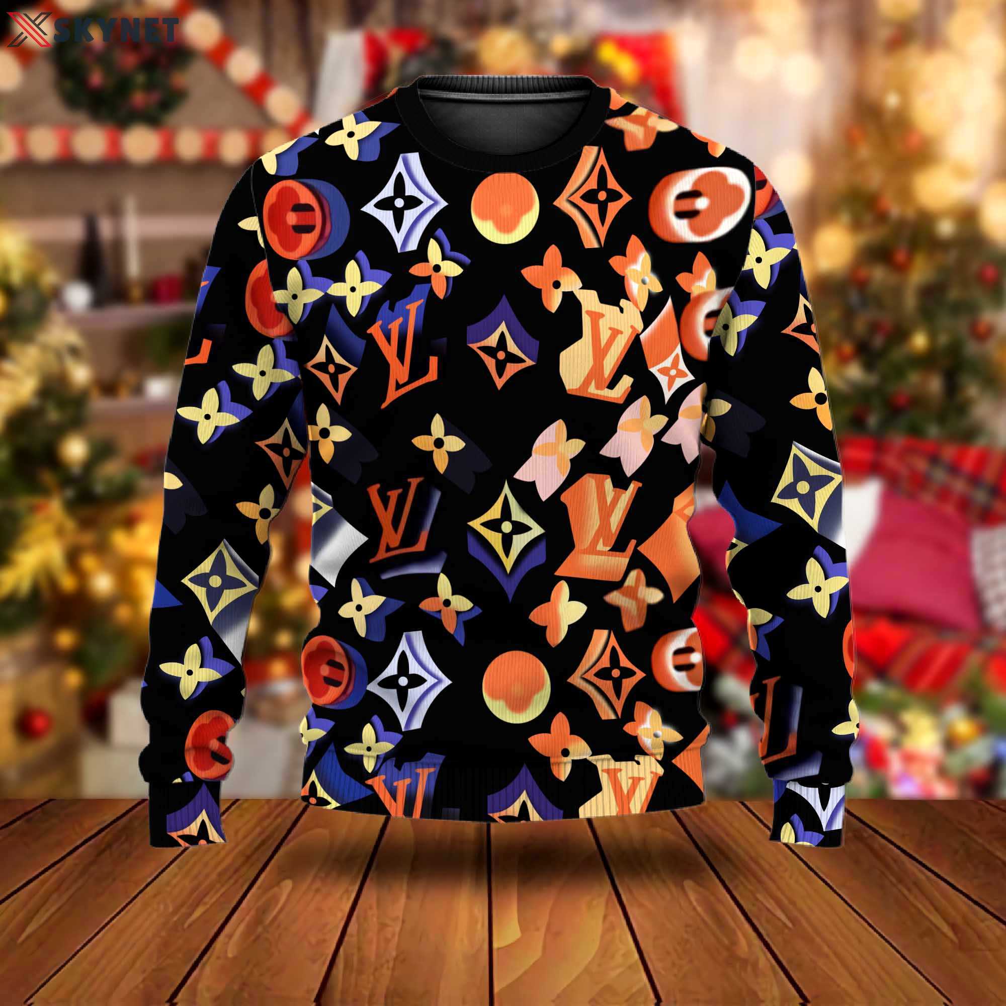 Louis vuitton luxury ugly christmas sweaterhot 2025 style 461 Christmas Ugly Sweater