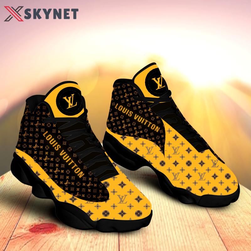 Louis vuitton yellow browns hot louis vuitton Air Jordan 13 Full Size Gifts For Men Women Shoes Sneakers For Fans