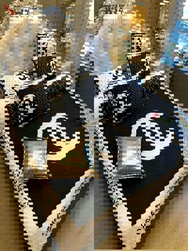 Luxury cn chanel type 90    luxury brand   s Bedding Sets sheets bedspread bedroom idea bed linen home decor covers bedclothes duvet blankets