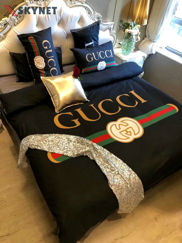 Luxury gc gucci type 142 luxury brand  Bedding Sets home decor bedspread Bedroom ideas bed linen duvet covers sheets bedclothes blankets