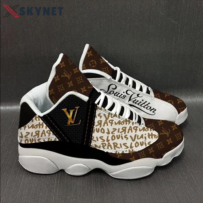 Lv louis vuitton white brown Air Jordan 13 Sneakers Full Size Gifts For Men Women Shoes For Fans