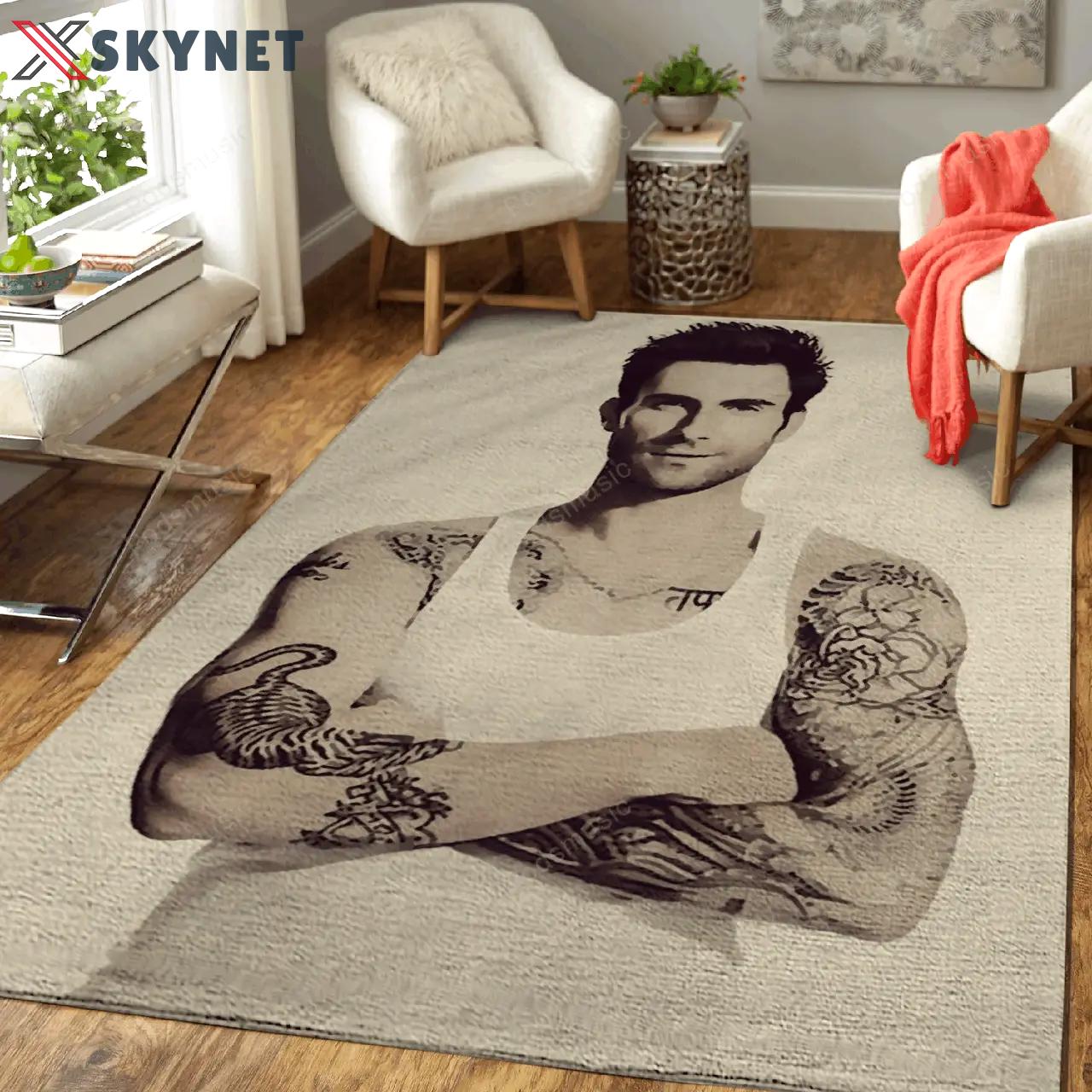 Maroon 5 39 music art for fans area rug living room carpet rug regtangle carpet floor decor home decor Rectangle Rug