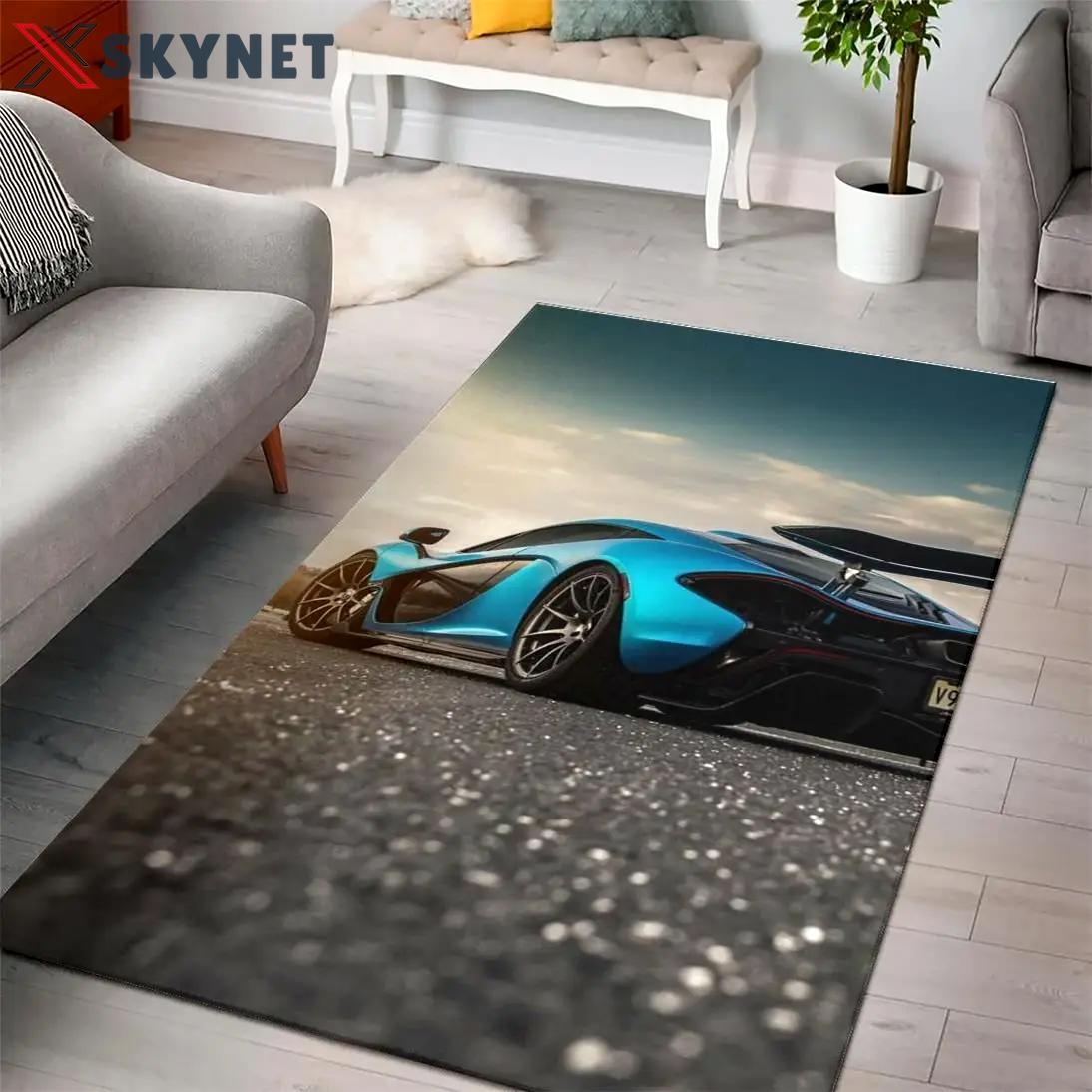Mclaren super cars fn210209 area rug rug regtangle carpet floor decor home decor Rectangle Rug