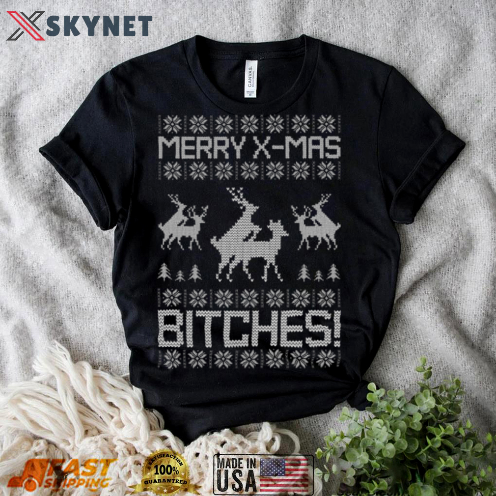 Merry x mas bitches ugly t shirt christmas gift Christmas Ugly Sweater