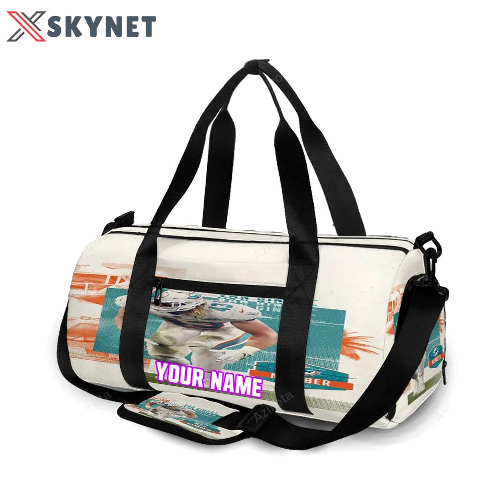 Miami dolphins andrew van ginkel1 personalized name travel bag gym bag 2100 Travel Bag