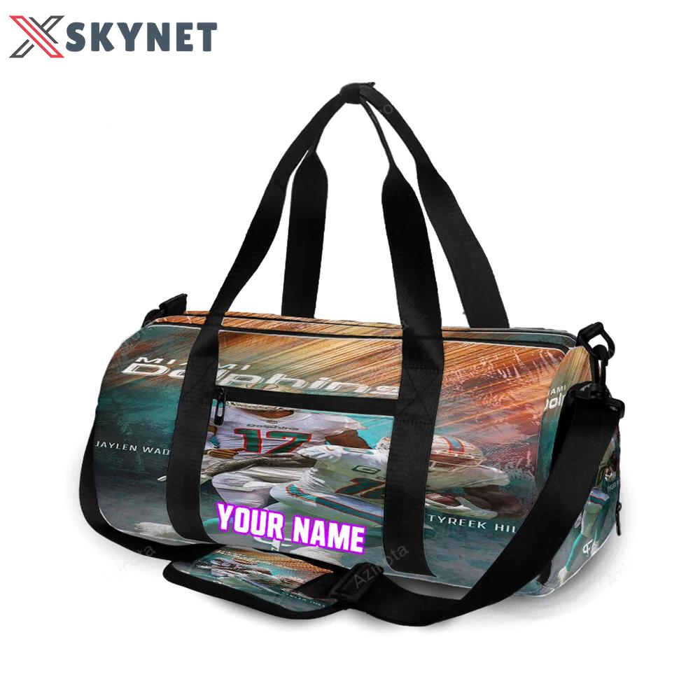 Miami dolphins players2 personalized name travel bag gym bag 1872 Travel Bag