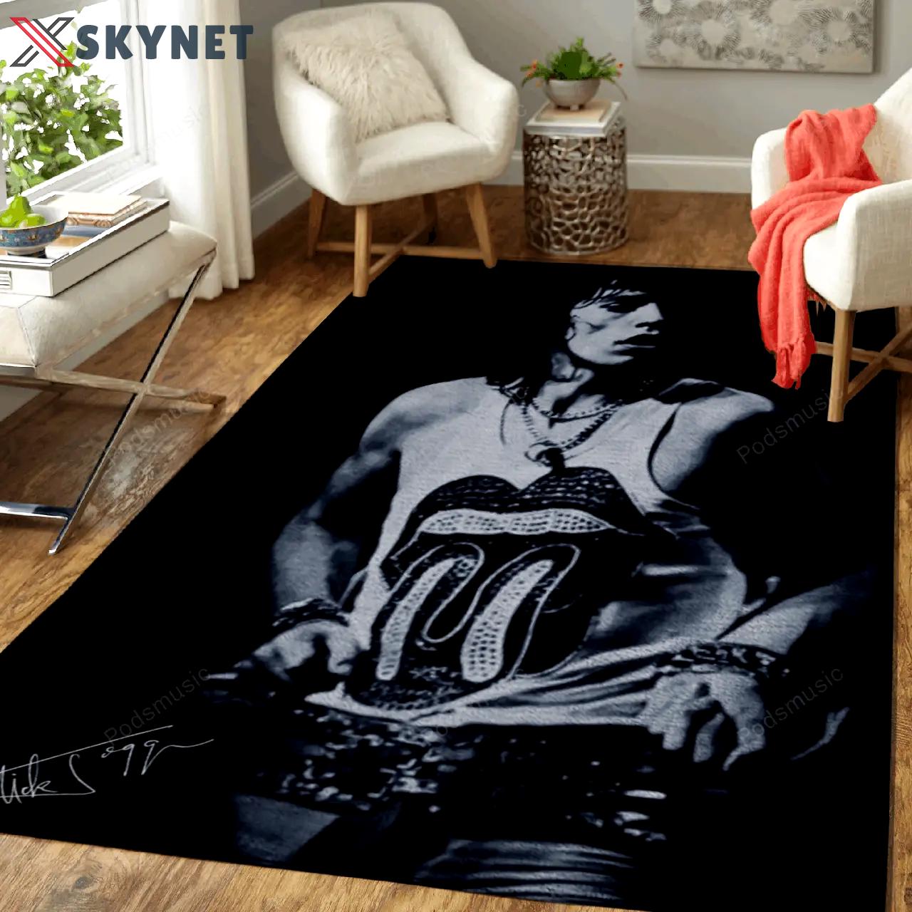 Mick jagger music classic art for fans area rug living room carpet rug regtangle carpet floor decor home decor Rectangle Rug