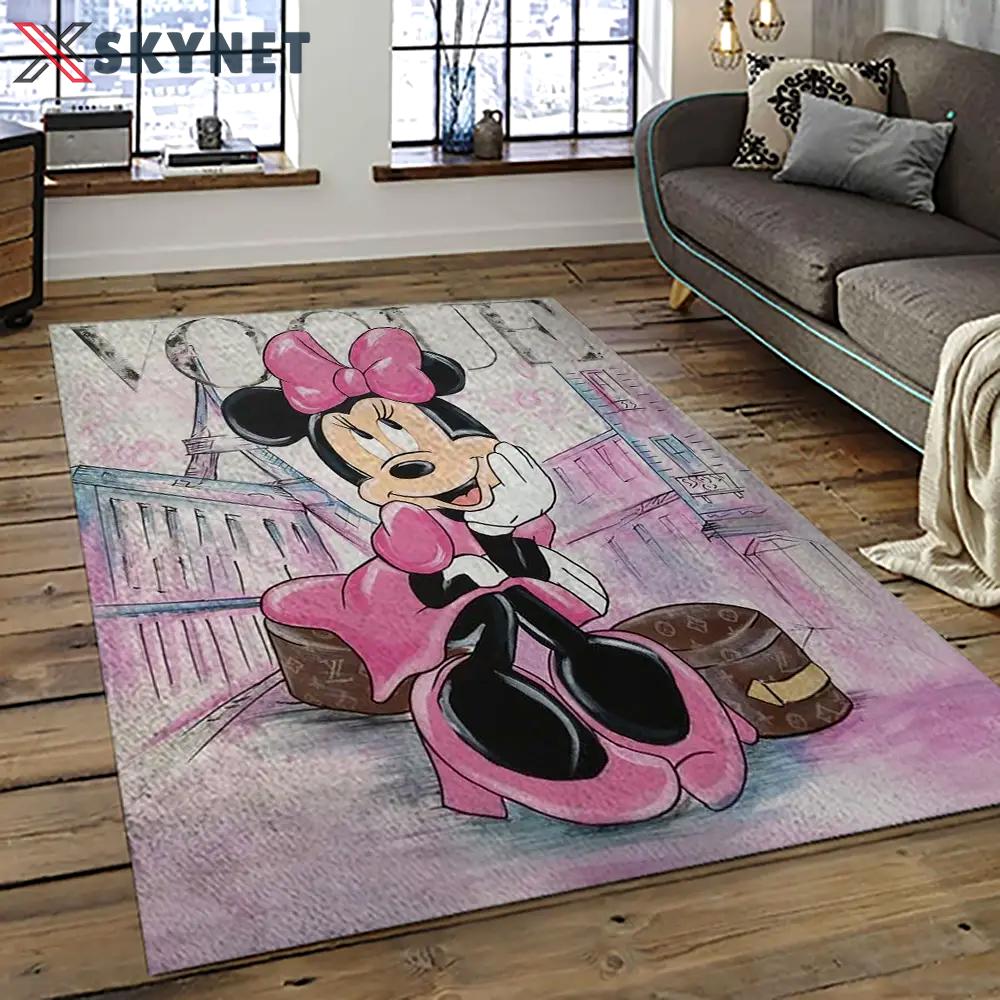 Mickey mouse characters cartoon movie carpet rectangle area rug for living room bedroom decor mme1 Rectangle Rug