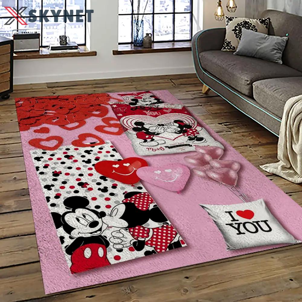 Mickey mouse characters cartoon movie carpet rectangle area rug for living room bedroom decor mme28 Rectangle Rug